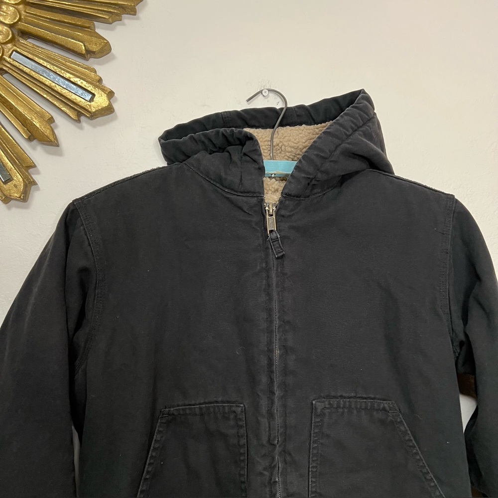 Walls Tough Wear Black Hooded Jacket - Picture 8 of 16
